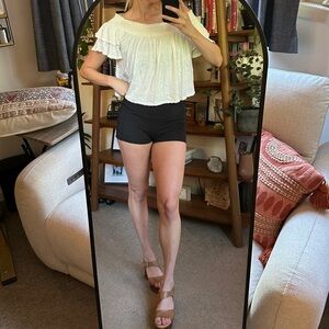 Free People Off the Shoulder Crop Top